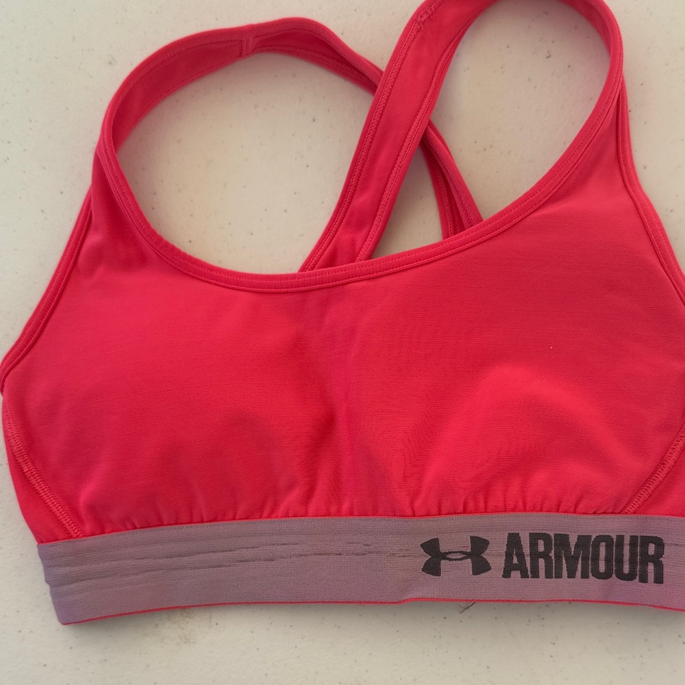 Under Armour Women's Vibrant Pink Sports Bra